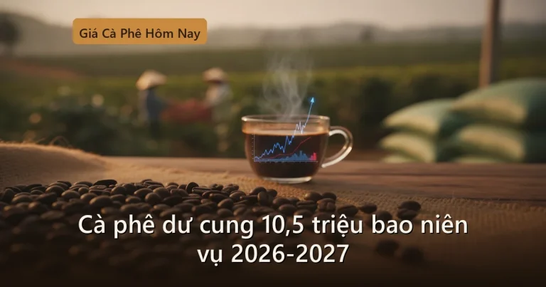 Dự báo dư cung cà phê toàn cầu niên vụ 2026-2027, Brazil tăng tốc thu hoạch